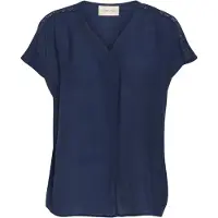 Cream Bluse 'Henja' navy
