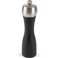 Peugeot FIDJI salt mill beech wood matt black 20 cm