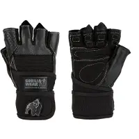 Gorilla wear Dallas Wrist Wrap Gloves, black, xxlarge