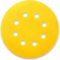 Tyrolit Papirrondel med velcro Ø125 8 huller 1960 K80 træ - (100 stk.)