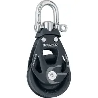 Harken Enkelt Drejehjulsblok 45 Mm