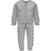 Hummel Sweatsæt - HMLBille - Gråmeleret - - 1 år (80) - Sweatsæt