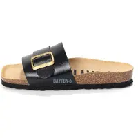 Bayton Pantoletter 'Orense' guld / sort