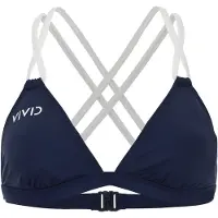 Vivid Bikinioverdel natblå / naturhvid