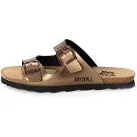 Bayton Pantoletter 'Astrakan' bronze