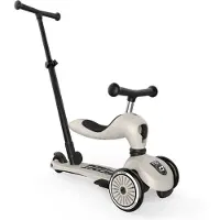 Scoot & Ride Highwaykick 1 Push&Go - Ash - - OneSize - Løbecykel