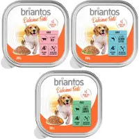 Briantos Delicious Paté 27 x 300 g - Mix: Fisk, Lam, Okse