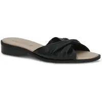 Caprice Mule, black, made of Leather with Block heel, Size 38