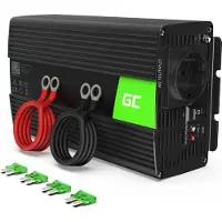 Green Cell - DC til AC inverter - DC 24 V - 1000 Watt - output-stikforbindelser: 1 - sort