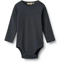 Wheat Body l/æ - Rib - Spencer - Navy - - 2 år (92) - Body L/Æ