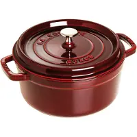 Staub La Cocotte rund gryde støbejern 3,8 L Grenadine rød