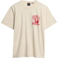 Superdry Superdrytil mænd. M1012113A Trade Tools loose-fit T-shirt cremehvid (XXL), Casual, Bomuld, Korte ærmer