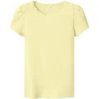 Name it T-shirt - Rib - Noos - NmfKab - Pastel Yellow - - 4 år (104) - T-Shirt