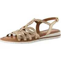 Tamaris Sandaler brun / guld / hvid