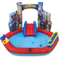 Bestway 98793 / 23, Oppusteligt legecenter, 2 År, Plast, Polyvinylchlorid (PVC), Blå, Rød