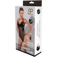 Guilty Pleasure Halterneck Body With Datex Cups - Black