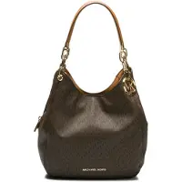 Michael Kors Skuldertaske 'Lillie' brun / mørkebrun