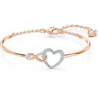 Swarovski Armbånd 'Hyperbola' rosa guld / sølv
