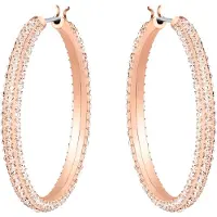Swarovski Øreringe 'Dextera' rosa guld / transparent