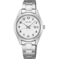 Seiko Dameur SUR465P1 Neo Classic Hvid/Stål Ø30 mm