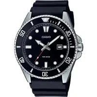 Casio Herreur MDV-107-1A1VEF Collection Sort/Gummi Ø44.2 mm