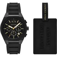 Giorgio Armani Analogt ur guld / sort / hvid