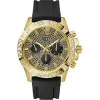 GUESS Analogt ur 'MAJESTIC' guld / sort