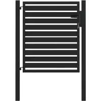 vidaXL havelåge låsbar 100x100 cm aluminium sort