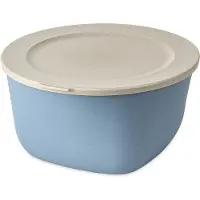 Koziol Connect skål/skål med låg 4 L biocirk termoplast Nature flower blue