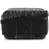 Armani Exchange Skuldertaske grå / sort