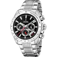 Festina Herreur F20668-4 Timeless Sort/Stål Ø44.5 mm