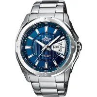 Casio Herreur EF-129D-2AVEF Edifice Blå/Stål Ø44.8 mm