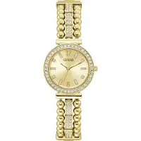 GUESS Analogt ur 'Gala' champagne / guld