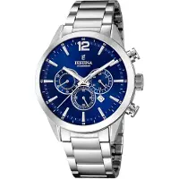 Festina Herreur F20343-7 Blå/Stål Ø43.5 mm