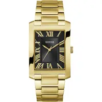 GUESS Analogt ur 'CLYDE' guld / sort