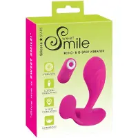 Sweet Smile G-punkts og klitorisvibrator med fjernbetjening