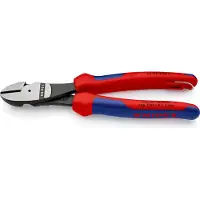 Knipex 74 02 200 T, Diagonale horisontale tænger, 4,2 mm, Krom-vanadium-stål, Plast, Blå, Rød, 200 mm