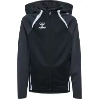 Hummel Sportssweatjakke 'Ead 2.0' mørkegrå / sort / hvid