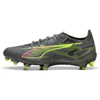 Puma Ultra 5 Ultimate FG Audacity - Grå/Gul/Pink Kvinde - Græs (FG), størrelse 37