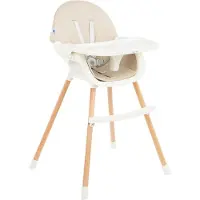 Kikkaboo 2 In 1 Nutri Wood Hjemmehøjstol