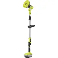 Ryobi - 18V ONE+ teleskopisk motoriseret børste - diam. 150 mm - 1,4 m stang - IPX7 + 1 mellemstor børste & 1 skumbørste - R18TPS-0