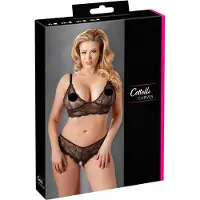 Cottelli collection Bra and crotchless string