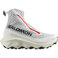 Salomon - Trail løbesko - S/Lab Ultra White / Fiery Red / Vanilla Ice til UnisexUld - Størrelse 43 1/3 - Rød