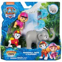 Spin Master Jungle Pups Figurer Articul?es Marshall Skye & Elephant Avec Lance-Projectile jouets Pour Les garons Black