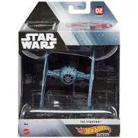 Hot Wheels Star Wars Starships Vælg Premium Replica of Tie Fighter Movlige dele Premium Stand Gave til voksne samlere 1:50 Skala