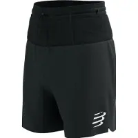 Compressport - Trail running tøj - Trail Racing 2-In-1 Short Black H til UnisexUld - Størrelse L - Sort