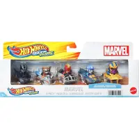 Hot Wheels Forundring Sæt Af Fem Metalliske Biler Med Figurer Som Piloter