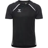 Hummel Trænings T-Shirt hmlLEAD 2.0 - Sort/Asfalt/Hvid, størrelse 3XL