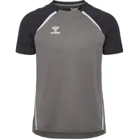 Hummel Trænings T-Shirt hmlLEAD 2.0 - Grå/Asfalt/Hvid, størrelse Large