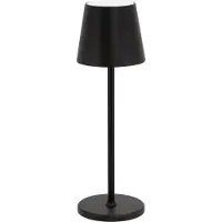 Securit LED bordlampe FELINE, inkl. lynkoblings-ladekabel, sort